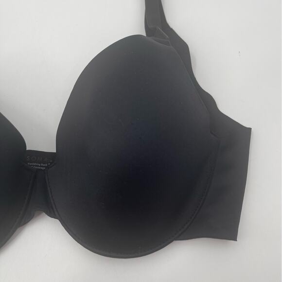 NEW SOMA Bra 32C Vanishing Back Full Coverage Black Intimates Comfy Casual NWOT - Picture 4 of 11